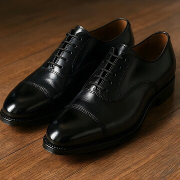 scarpe in pelle nera da uomo abbigliamento moda