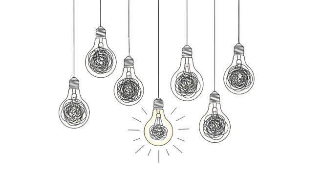 Creative ideas and innovation concept.