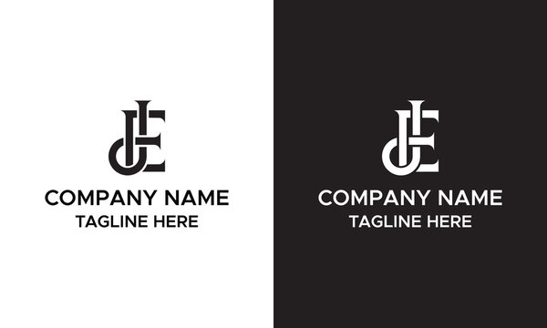 JE logo letter design on luxury background. EJ logo monogram initials letter concept. JE icon logo design. EJ elegant and Professional letter icon design on black background. J E EJ JE