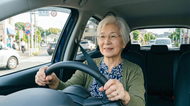 高齢ドライバー 車を運転するシニア世代