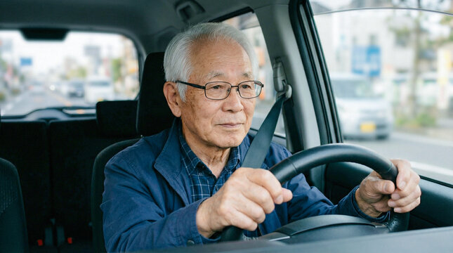 高齢ドライバー 車を運転するシニア世代