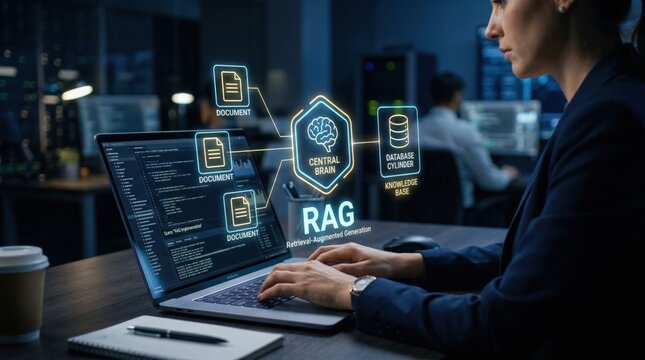 Innovative RAG system enhancing data retrieval through advanced AI and neural network integration