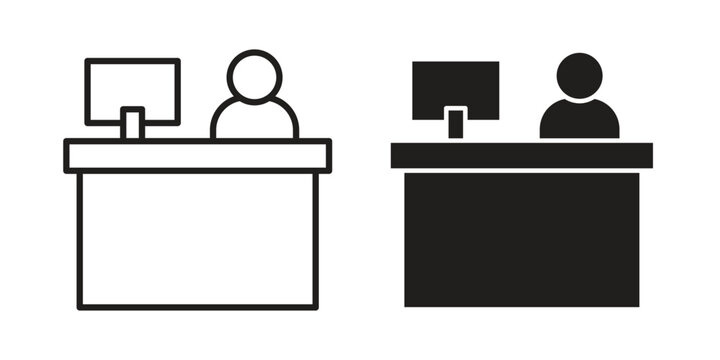 Reception icon set, logo vector eps10