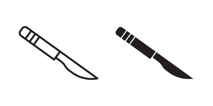 Scalpel icon set, logo vector eps10
