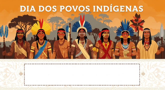 Dia dos Povos Ind&iacute;genas Banner Diversidade Cultural Povos Origin&aacute;rios
