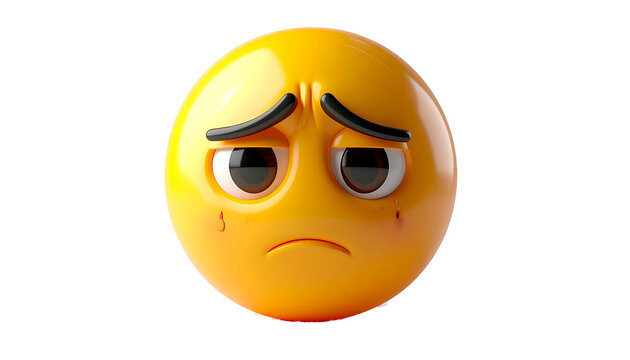 3d face emoji of sad reaction 
