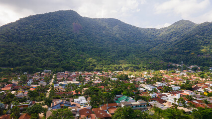 Fototapeta premium Mountain and beach landscape Brazil