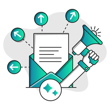 AI Email Marketing Icon, Automated Campaign Management and Personalized Customer Communication for Digital Marketing Strategies, Enhancing Engagement Conversion Rates and Targeted Outreach Performance