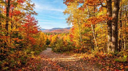 Fototapeta premium Art autumn sunny nature background
