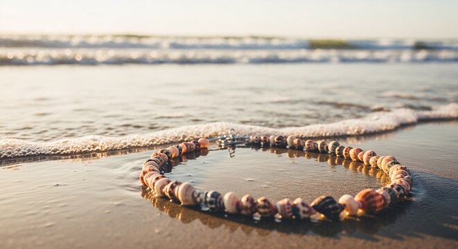 Ethical Cowrie Shell Choker with Sea Glass