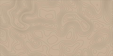 Tan topographic map background with abstract contour lines, minimalist wood grain texture pattern © Creative Lis