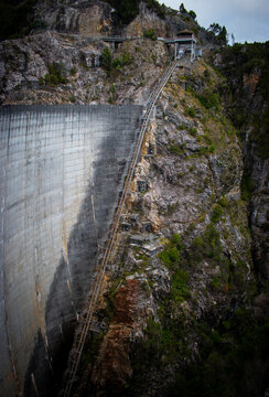 Australia, The Gordon Dam is a spectacular engineering structure set in remote country. It's Tasmania's tallest dam with height of 140m which has been standing strong since its construction in 1974.