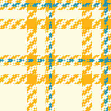 Wrapping tartan fabric textile, poncho check texture plaid. Spanish seamless background vector pattern in light yellow and bright colors.