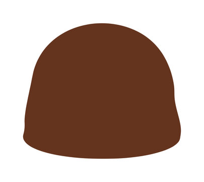A simple brown dome-shaped graphic. This minimalist abstract illustration is perfect for logos, icons, web design, and modern decorative art.