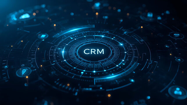 Implementing a New Customer Relationship Management (CRM) System Flat Vector Illustration Showing Business Integration, Customer Data Management, and Workflow Automation