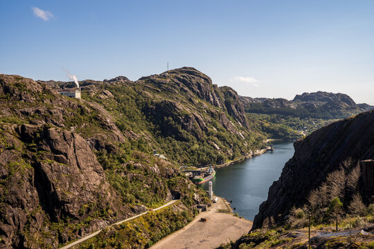 J&oslash;ssingfjord: Industrial and natural landscape among the fjords of Norway