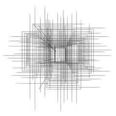 Obraz premium Abstract Geometric Grid Pattern - Intersecting Lines & Squares Design Illustration