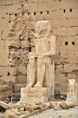 Obraz premium A view from the Karnak Temple in Luxor, Egypt.