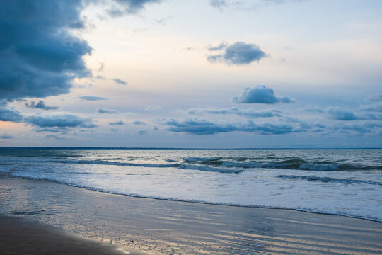 The beach in Pl&eacute;neuf-Val-Andr&eacute; in Brittany - France
