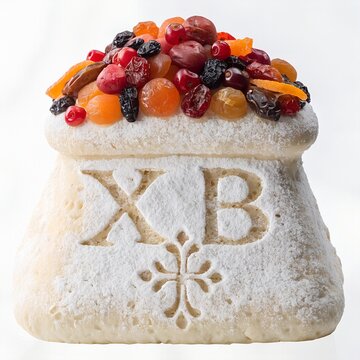 Traditional Easter Cottage Cheese Paskha with Dried Fruit Topping