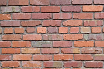 Fototapeta premium brick wall red and orange exterior structure 