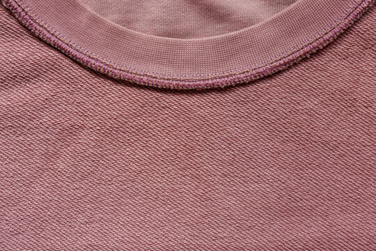 Uniform dusty pink french terry loopback texture seamless textile background
