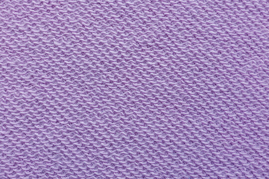 Light purple french terry loopback fabric texture macro textile background