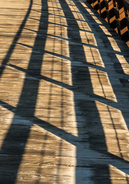 Canada, BC, Vancouver Island, Cowichan Bay.  The Kinsol Trestle, an old railway trestle bridge, now used as part of the Cowichan Valley hiking trail