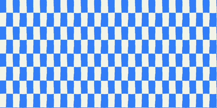 Vector hand drawn seamless pattern in simple doodle sketchy wavy and groovy naive style, dopamine core aesthetic, simple shapes backgrounds and modern art prints