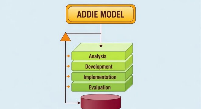 Instructional Design ADDIE Model Process Flow Chart for Education and Training