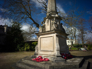 Beverley, England, United Kingdom, 1st April 2026, war memorial and memorial garden by St Marys Church © Electric Egg Ltd.