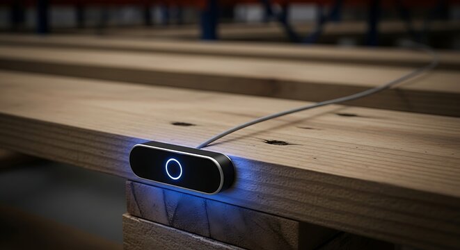Modern technology meets traditional wooden pallets with innovative tracking device