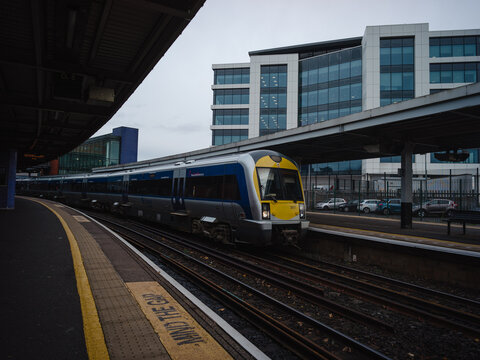 Belfast, Northern Ireland, United Kingdon, 30th October 2025, Class 4000 at Lanyon Place railway Translink station