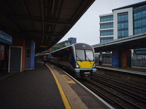 Belfast, Northern Ireland, United Kingdon, 30th October 2025, Class 4000 at Lanyon Place railway Translink station