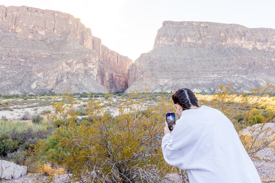 Person Photographing Big Bend