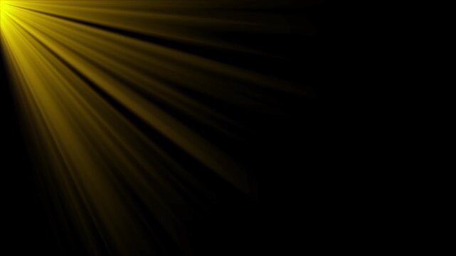 Top left side sun rays. bright light lens flare effect, Beams lights on stage with background. Top center sun rays or god bless rays. flashing light effect
