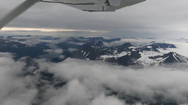 Alaska Aerial View near Katmai National Park Alaska