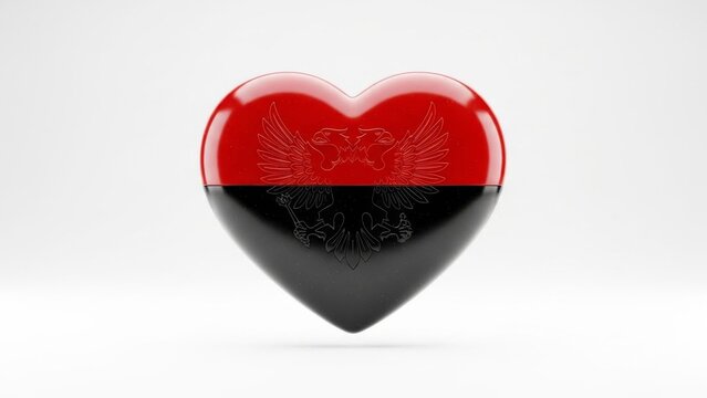 Ukrainian Insurgent Army Heart, Glossy Image: Patriotic Symbolism, National Pride, Love for Ukraine, Remembrance, and Historical Significance.