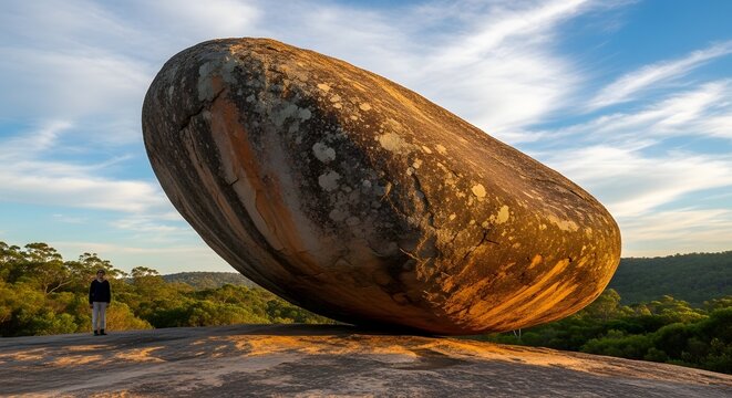 Balancing rock a symbol of conformity and the pressures of agree culture