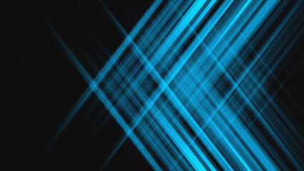 Obraz premium Futuristic Blue Cross Light Lines Abstract Background
