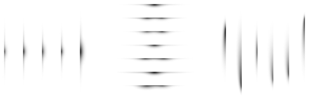 Minimalist black shadow dividers and line separators for modern UI design and web layout elements