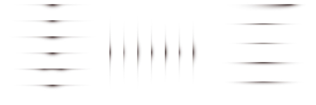 Realistic paper cut shadow effects for minimalist web design and UI layout dividers on white background