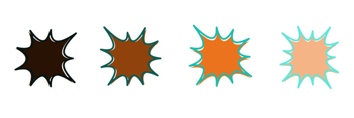 Hand Drawn Comic Style Speech Bubbles for Retro Pop Art Graphic Design © SimpleDesignStudio