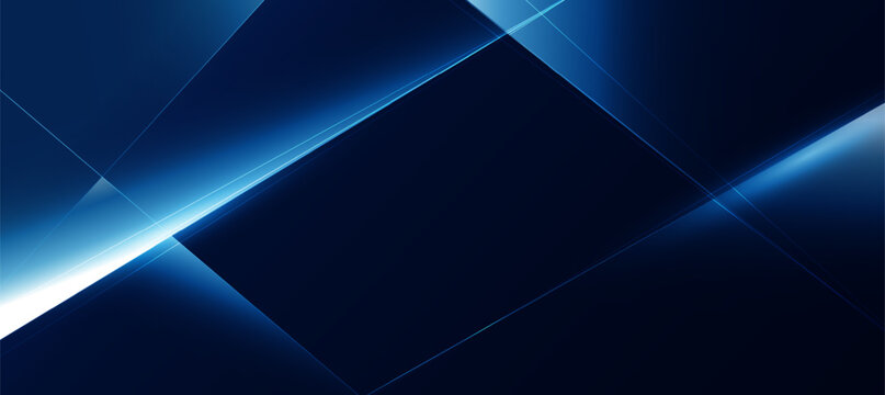 Modern Blue Abstract background with diagonal lines and polygon elegant background and banner business product present