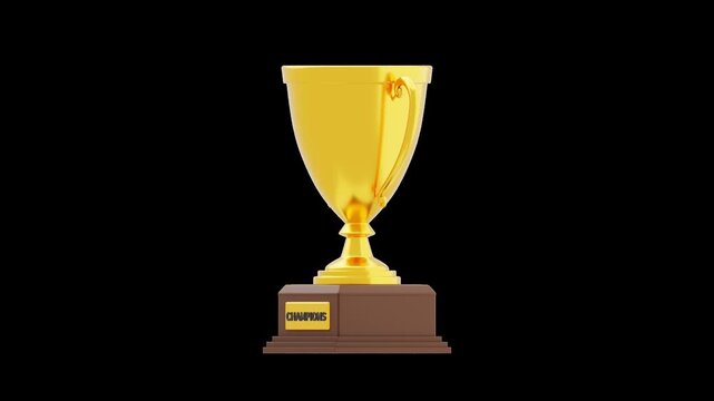 3D Winners Cup | Alpha Channel