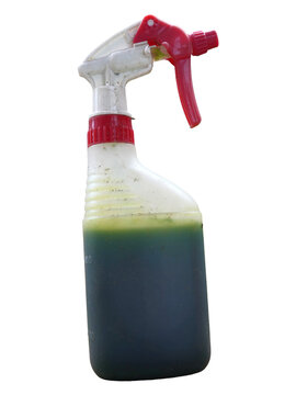 Spray Bottle with Green Liquid