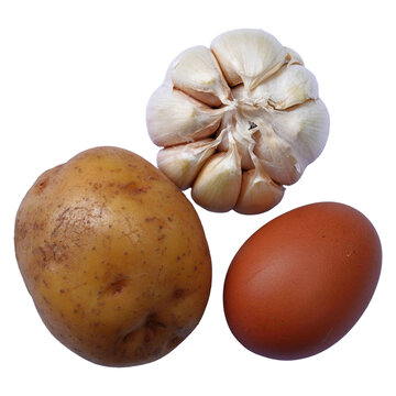 Potato, Garlic, and Egg