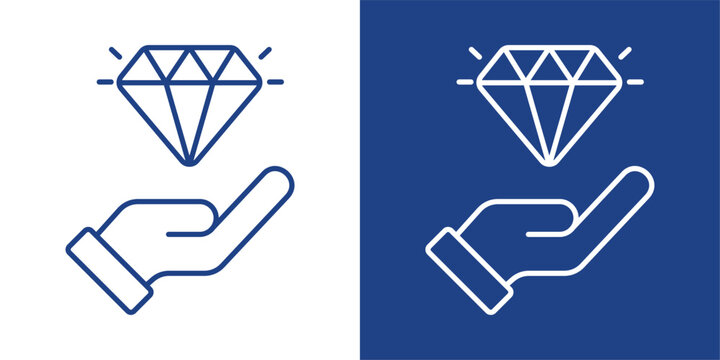 User Privilege Blue And White Icon Style Collection