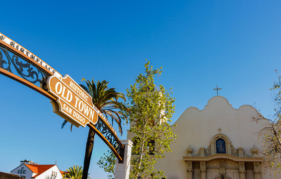 The Church of the Immaculate Conception in Historic Old Town San Diego, San Diego, California, USA