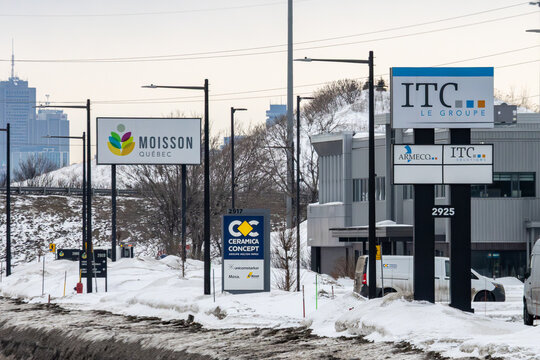 Quebec, CANADA, 28 February 2026 : Moisson Quebec ITC Le Groupe Ceramica Concept Snowy Industrial Park